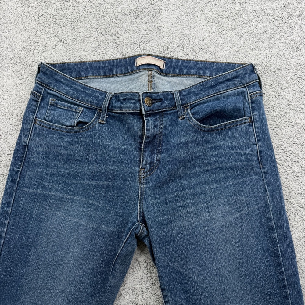 Uniqlo Jeans Women 30x26.5 Blue Skinny Stretch Mid Rise Ankle Zip Denim Pants - Picture 2 of 16